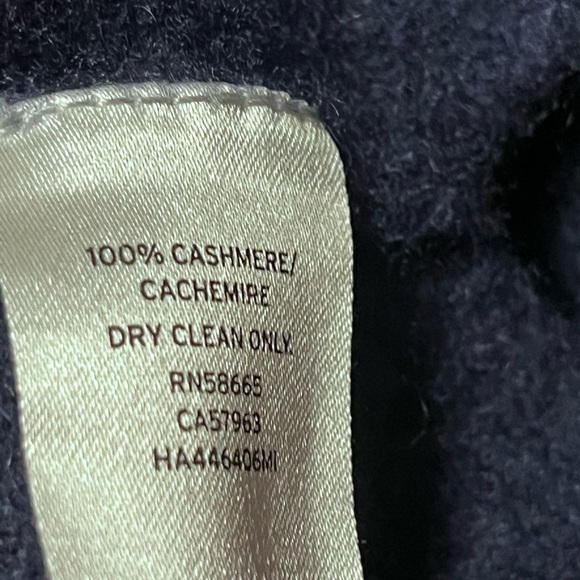 HALOGEN Navy Polka Dot 100% Cashmere Sweater Sz XL Women - Picture 5 of 7